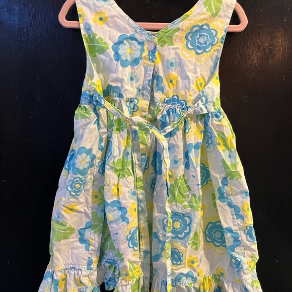 24m Blue floral & tiger print dress - Picture 2 of 3